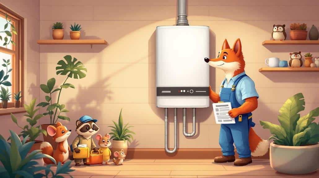 comprehensive boiler servicing area