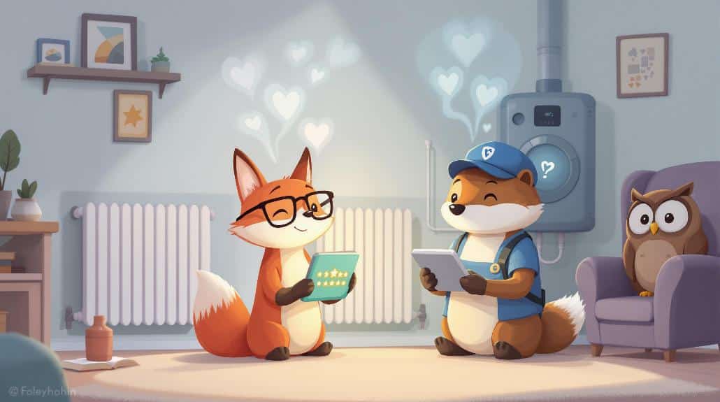 customer satisfaction showcased online