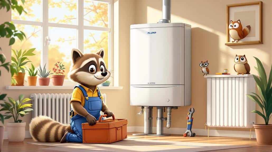 professional boiler servicing area