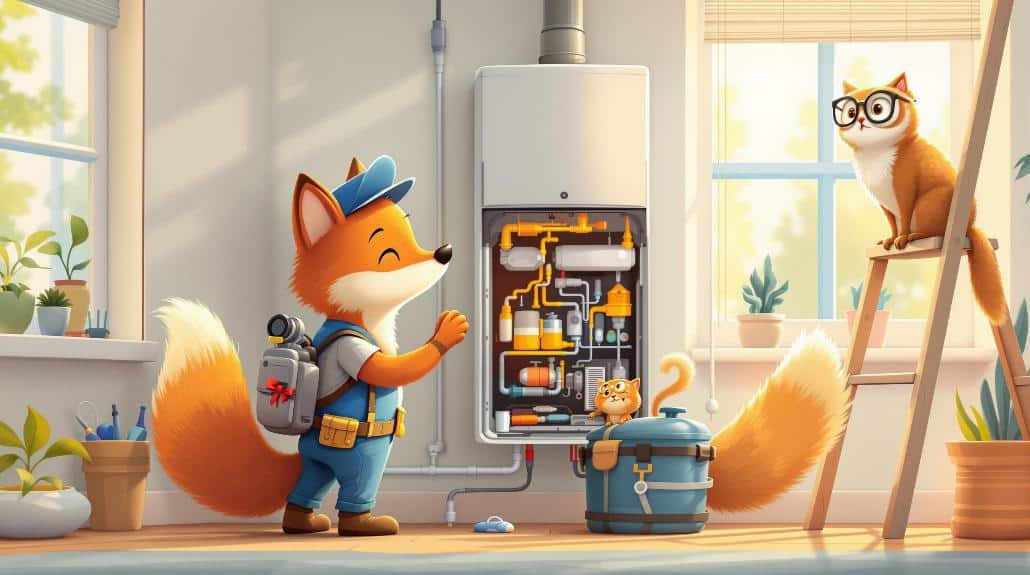 simple boiler service process
